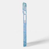 Turquoise Distressed Grunge Texture Case-Mate iPhone Case (Achterkant / Links)