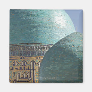 Turquoise domes, Shahr i Zindah mausoleum Magneet
