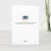 Turquoise Dragon - wenskaart Kaart (Achterkant)