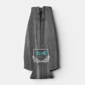 Turquoise Dragonfly Rustic Personnalisé Glacière d (Dos)