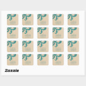 Turquoise Écrans stylish Enregistrer les stickers  (Feuille)
