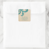 Turquoise Écrans stylish Enregistrer les stickers  (Sac)
