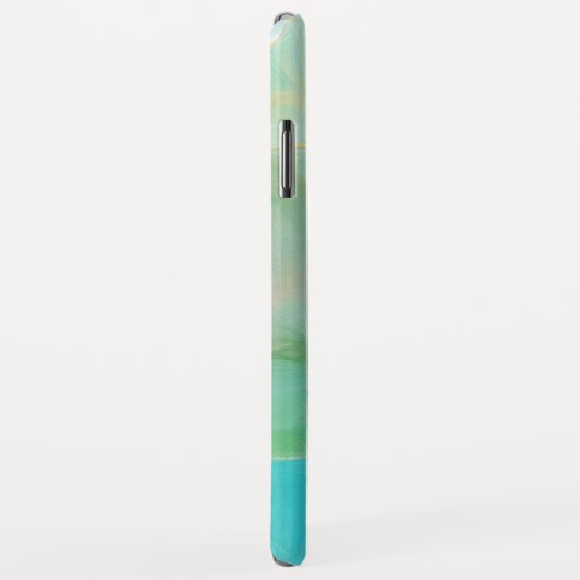 Turquoise edelsteen Waterverf Geode Case-Mate iPhone Case (Achterkant/rechts)