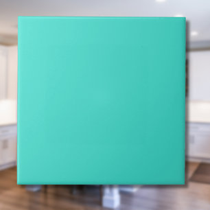 Turquoise effen kleur Klassiek Elegant Tegeltje