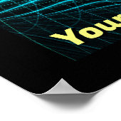 Turquoise Electric Poster (Hoek)