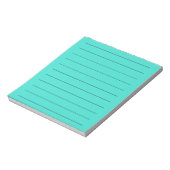 Turquoise Elegant & Levendig briefpapier Notitieblok (Gedraaid)