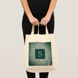 Turquoise Élégant Sac fourre-tout Monogramme