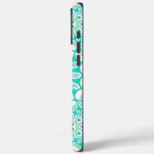 Turquoise en Beige Oceaan Mandala Patroon Case-Mate iPhone Case (Achterkant / Links)