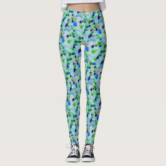 Turquoise en Blue Beach Zee Leggings