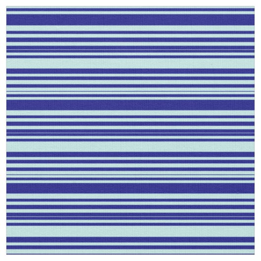 Turquoise en Blue Lined/Striped Pattern Stof (Close Up)