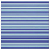 Turquoise en Blue Lined/Striped Pattern Stof (Swatch)