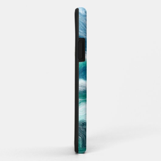 Turquoise en Blue Ocean Waves Case-Mate iPhone Case (Achterkant/rechts)