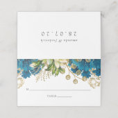  Turquoise en Gold Shabby Floral Wedding (Buitenkant ongevouwen)