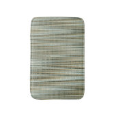 Turquoise en Gold Striped Pattern Badmat (Voorkant Verticaal)