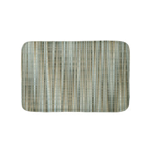 Turquoise en goud gestreepte patroon badmat