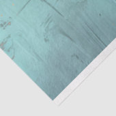 Turquoise en Gouden Roze Bloemig Tissuepapier (Detail)