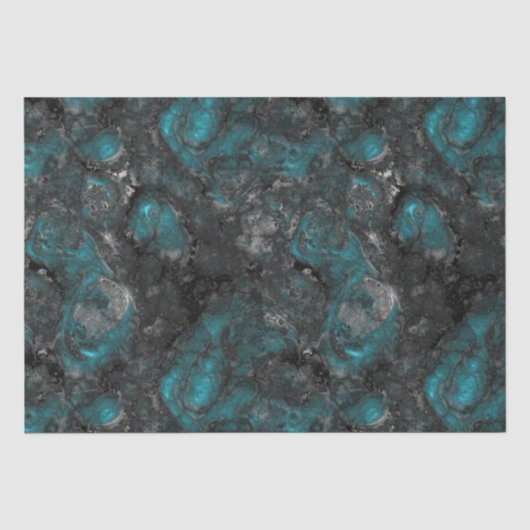 Turquoise en Gray Tissuepapier (Voorkant)