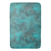 Turquoise en grijs Marmer abstract Badmat (Voorkant Verticaal)