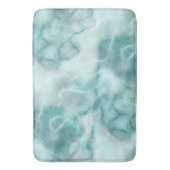 Turquoise en grijs Marmer abstract Badmat (Voorkant Verticaal)