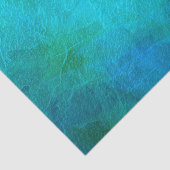 Turquoise en groene Abstracte kunst Tissuepapier (Detail)