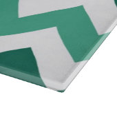 Turquoise en Mint Chevron Pattern Snijplank (Hoek)