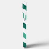 Turquoise en Mint Chevron Zigzag Monogram Case-Mate iPhone Case (Achterkant / Links)