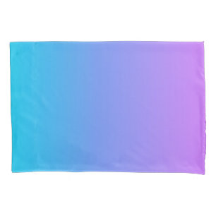 Turquoise en Paarse Ombre Kussensloop