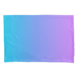 Turquoise en Paarse Ombre Kussensloop