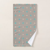 Turquoise en perzik bad handdoek (Handdoek)