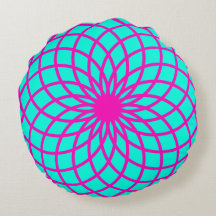Turquoise en Pink Torus Meditation Cushion