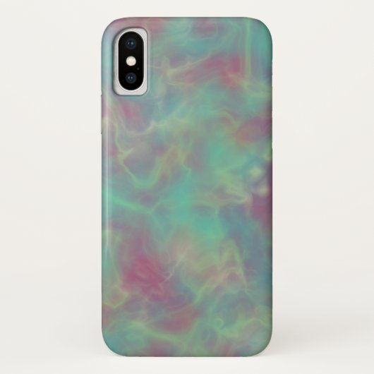 Turquoise en roze marmer Case-Mate iPhone case (Achterkant)