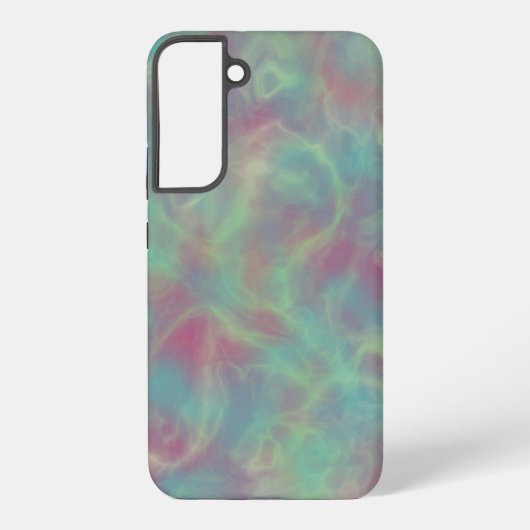 Turquoise en roze marmer samsung galaxy hoesje (Achterkant)