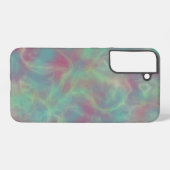 Turquoise en roze marmer samsung galaxy hoesje (Achterkant horizontaal)