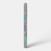 Turquoise en roze marmer samsung galaxy hoesje (Linkerkant)