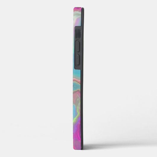 Turquoise en roze opal agate Case-Mate iPhone case (Achterkant / Links)