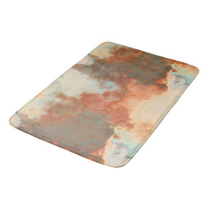 Turquoise en Rust Marmer Abstract Badmat