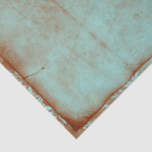 Turquoise en Rust Queen of Hearts Decoupage Tissuepapier (Detail)