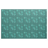 Turquoise en tissu à écorce Abstrait atomique (Yard)