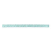 Turquoise en White  Floral Paisley Lint (Voorkant)