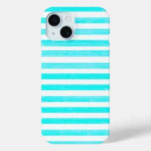 Turquoise en White Stripe