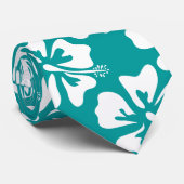 Turquoise en witte stropdas voor de bruiloft van t (Opgerold)