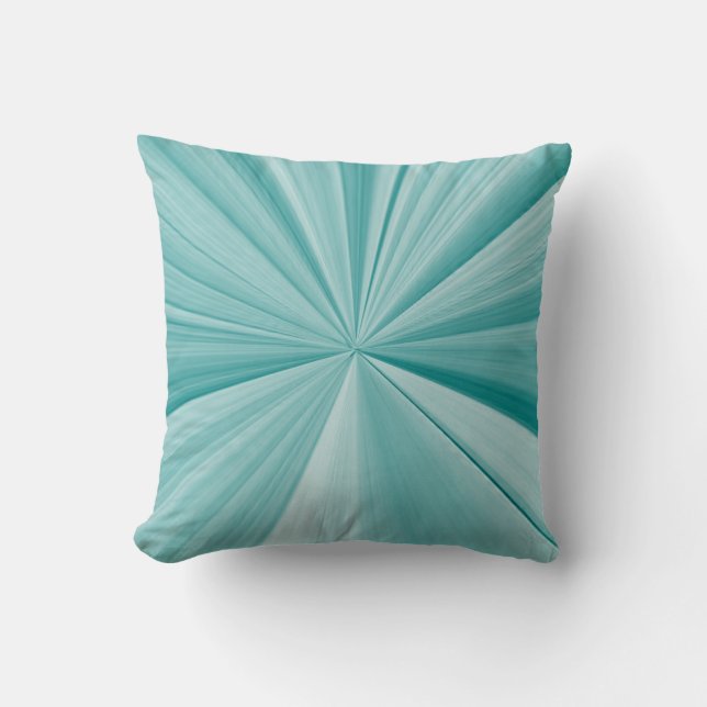 Turquoise et coussin turquoise de sofa de noeud de (Recto)