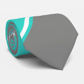 Turquoise et cravate Argent-Colorée (Roulé)