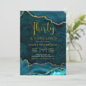 Turquoise et or Agate 30e et Fabulous Invitation (Debout devant)