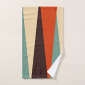 Turquoise et orange (Serviette à main)