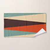 Turquoise et orange (Serviette à main)