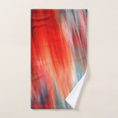 Turquoise et rouge des feux natifs (Serviette à main)