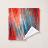 Turquoise et rouge des feux natifs (Gant de toilette)