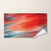 Turquoise et rouge des feux natifs (Serviette à main)