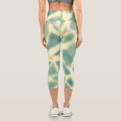 Turquoise et toiles en leggings capris légers (Verso)